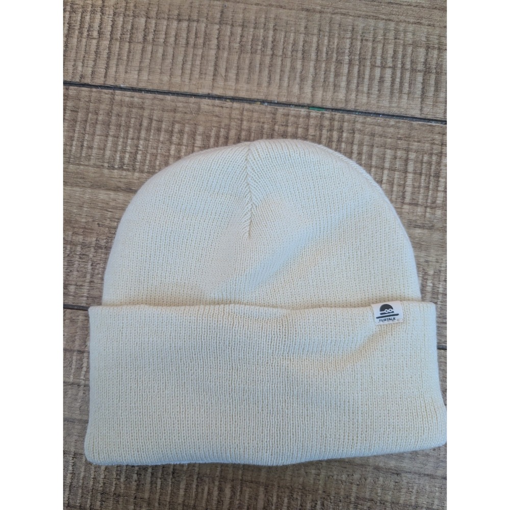 Furtalk  white Kid's Double Layer Knit Soft  Beanie‎ Age 3-8 Years For All